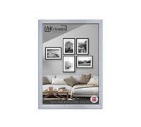 AK Frames 14X11" Classic Silver Modern Picture Frame - Poster Frame For Photos, Prints And Wall Art - Elegant Home Decor