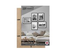 Ak Frames 17X11 Frameless Clip Frame With Shatter-Resistant Perspex - Clip Photo Frame For Prints, Photos And Wall Art