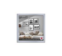 AK Frames 17X17" Classic Silver Modern Picture Frame - Poster Frame For Photos, Prints And Wall Art - Elegant Home Decor