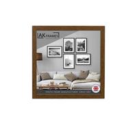AK Frames 18X18" Dark Oak Poster Frame - Modern Picture Frame For Wall Art, Prints And Photos - Durable And Stylish Display Frame