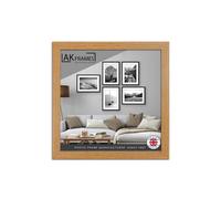 AK Frames 18X18" Oak Poster Frame - Modern Picture Frame For Wall Art, Prints And Photos - Durable And Stylish Display Frame