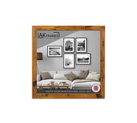 AK Frames 18X18" Rustic Oak Poster Frame - Modern Picture Frame For Wall Art, Prints And Photos - Durable And Stylish Display Frame