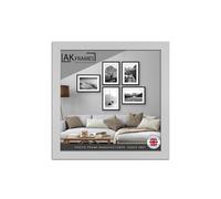 AK Frames 18X18" Silver Poster Frame - Modern Picture Frame For Wall Art, Prints And Photos - Durable And Stylish Display Frame