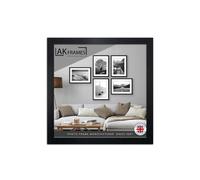 AK Frames 19X19" Black Poster Frame - Modern Picture Frame For Wall Art, Prints And Photos - Durable And Stylish Display Frame