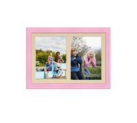 AK Frames 20X14 Pastel Pink Classic Multi Photo Frame With Ivory Mount - Holds 2 Apertures (2X) A4 Photos