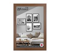 AK Frames 40X30Cm Walnut Poster Frame - Modern Picture Frame For Wall Art, Prints And Photos - Durable And Stylish Display Frame