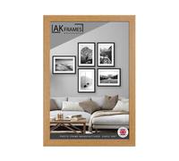 AK Frames 70X50Cm Oak Poster Frame - Modern Picture Frame For Wall Art, Prints And Photos - Durable And Stylish Display Frame