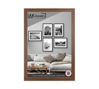 AK Frames 70X50Cm Walnut Poster Frame - Modern Picture Frame For Wall Art, Prints And Photos - Durable And Stylish Display Frame
