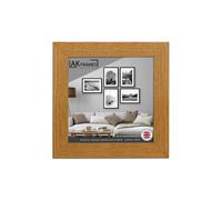 AK Frames 7X7" Oak Poster Frame - Modern Picture Frame For Wall Art, Prints And Photos - Durable And Stylish Display Frame