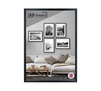 AK Frames 80X60Cm Classic Black Modern Picture Frame - Poster Frame For Photos, Prints And Wall Art - Elegant Home Decor