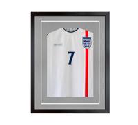 AK Frames 80X60Cm Matte Black Football Shirt Frame - 3D Deep Box With Silver Mount - 58X40Cm Sport Shirt Window - Diy Kit