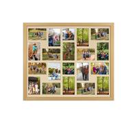 AK Frames 80X70Cm Country Pine Classic Multi Photo Frame With Ivory Mount - Holds 20 Apertures (18X) 6X4, (2X) 4X4 Photos