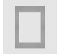 Ak Frames 9X7 Silver Picture Mounts To Fit 5X7 Aperture Size - Mount Board Only (No Frame Included)