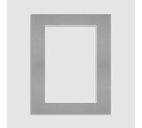 Ak Frames A3 Silver Picture Mounts To Fit A4 Aperture Size - Mount Board Only (No Frame Included)