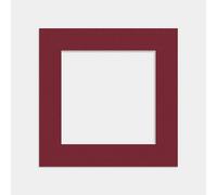 Ak Frames Burgundy 60X60Cm Picture Mount To Fit 40X40Cm Aperture Size - Mount Board Only (No Frame Included)