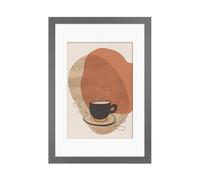 Ak Frames Dark Grey 80X60Cm Frame With 70X50Cm Mount And Perspex Front