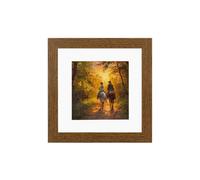 Ak Frames Dark Oak 50X50Cm Frame With 40X40Cm Mount And Perspex Front
