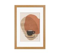 Ak Frames Oak 100X70Cm Frame With 90X60Cm Mount And Perspex Front