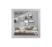 AK Frames Sleek 10X10" Silver Thin Modern Picture Frame - Slim And Design For Posters, Prints And Photos - Elegant Wall Frame Decor