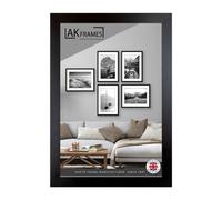 AK Frames Sleek 11X9" Black Thin Modern Picture Frame - Slim And Design For Posters, Prints And Photos - Elegant Wall Frame Decor