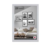 AK Frames Sleek 14X11" Silver Thin Modern Picture Frame - Slim And Design For Posters, Prints And Photos - Elegant Wall Frame Decor