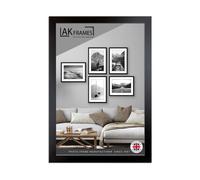 AK Frames Sleek 18X12" Black Thin Modern Picture Frame - Slim And Design For Posters, Prints And Photos - Elegant Wall Frame Decor