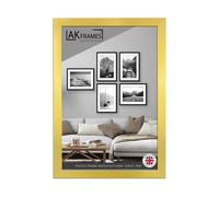 AK Frames Sleek 18X12" Gold Thin Modern Picture Frame - Slim And Design For Posters, Prints And Photos - Elegant Wall Frame Decor