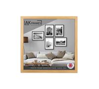 AK Frames Sleek 22X22" Oak Thin Modern Picture Frame - Slim And Design For Posters, Prints And Photos - Elegant Wall Frame Decor