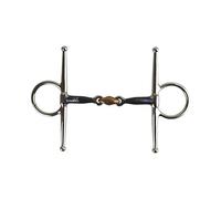 AK Full Cheek Cooper Diamond Horse Riding Bit with Welding Iron Mouthpiece Horse Bits AKRS-2614 (German / Silver, 5.25 Inches)
