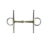 AK Full Cheek Snaffle Horse Riding Bit in German Silver AKRS-2615 (5.50'', German-Silver)