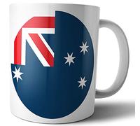 AK Giftshop Australia - Australian Flag - Tea - Coffee - Mug - Cup - Birthday - Christmas - Gift - Secret Santa - Stocking Filler