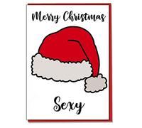 AK Giftshop Christmas Card for Wife Husband Girlfriend Boyfriend - Merry Christmas Sexy