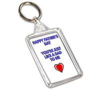 AK Giftshop Father's Day Keyring Gift For A Stepdad or Foster Dad - You're Just Like A Dad To Me