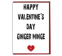 AK Giftshop Happy Valentine's Day Ginger Minge - Funny Rude Valentines Card