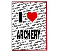 AK Giftshop I Love Archery Greeting Card - Birthday Card - Ladies - Mens - Daughter - Son - Friend - Husband - Wife - Brother - Sister