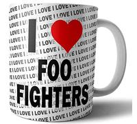 AK Giftshop I Love Foo Fighters - Tea - Coffee - Mug - Cup - Birthday - Christmas - Gift