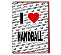 AK Giftshop I Love Handball Greeting Card - Birthday Card - Ladies - Mens - Daughter - Son - Friend - Husband - Wife - Brother - Sister