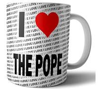 AK Giftshop I Love The Pope - Tea - Coffee - Mug - Cup - Birthday - Christmas - Gift