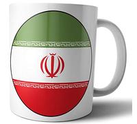 AK Giftshop Iran - Iranian Flag - Tea - Coffee - Mug - Cup - Birthday - Christmas - Gift - Secret Santa - Stocking Filler