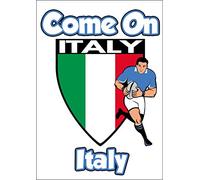 AK Giftshop Italy Rugby Poster - Banner - Decorations - 6 Nations - Party - Celebration (Pack of 2)