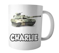AK Giftshop Military Tank Mug - Personalised Gift - Add Any Name