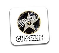 AK Giftshop Personalised Hollywood Star Of Fame Coaster Drink Placemat - ANY NAME OR WORD