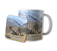 AK Giftshop Personalised Mug and Coaster Set - Soldiers Army - Gift - Birthday - Christmas - Stocking Filler - Secret Santa