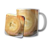AK Giftshop Personalised Mug and Coaster Set - Yorkshire Pudding - Gift - Birthday - Christmas - Stocking Filler - Secret Santa