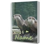AK Giftshop Personalised Otter A5 Notepad Notebook Drawing Writing Jotter