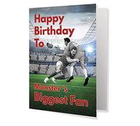 AK Giftshop Rugby Birthday Card - Munster's Biggest Fan