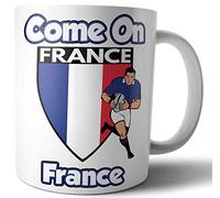 AK Giftshop Rugby Gift - Team Supporters Mug - Birthday - Christmas - Stocking Filler - Secret Santa (France)