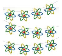 AK Giftshop Science Atom Bunting Party Decorations - 12pcs / 2.5m Ribbon