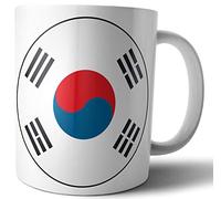 AK Giftshop South Korea - South Korean Flag - Tea - Coffee - Mug - Cup - Birthday - Christmas - Gift - Secret Santa - Stocking Filler