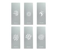 AK-GS1 6-Piece Gobos Set for Godox AK-R24 - Laser-Cut Stainless Steel, Thermally Stable